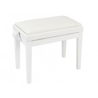 Kinsman KPB03WH White Satin Adjustable Height Piano Stool Kinsman KPB03WH White Satin Adjustable Height Piano Stool